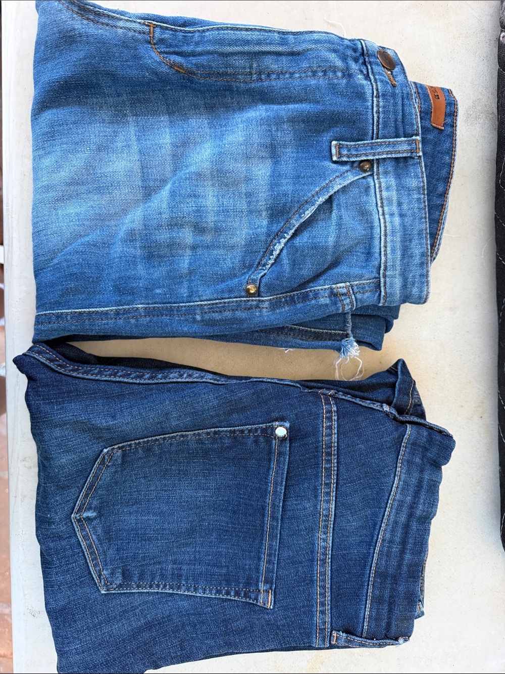 Joe's Jeans Slim Straight Two-Tone Blue Denim